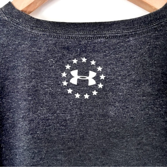 Men’s Under Armour Heatgear Graphic Soft Loose Tee Dark Gray XL - Picture 7 of 7